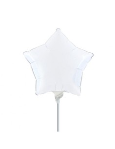 PALLONE MYLAR STELLA 9" BIANCO CM.23 - L'Officina delle feste