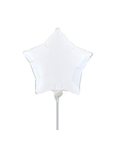 PALLONE MYLAR STELLA 9" BIANCO CM.23 - L'Officina delle feste