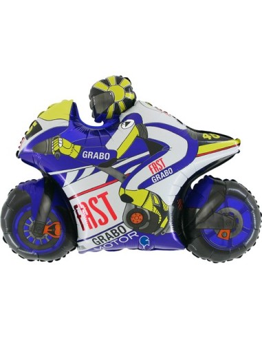 PALLONE MYLAR 29" MOTO DA CORSA 74CM