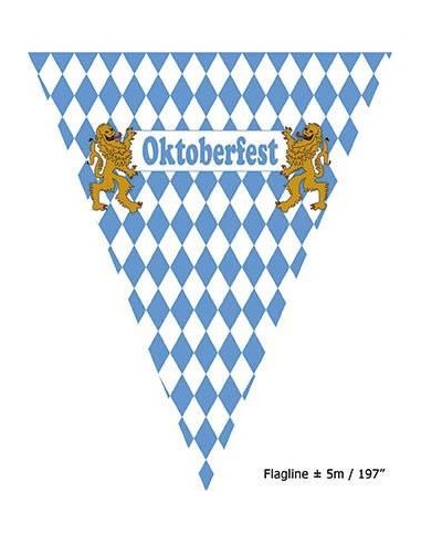 FESTONE BANDIERA IN PLASTICA OKTOBERFEST 5MT