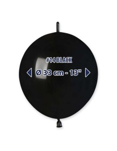 PALLONI LATTICE 13" LINK PASTELLO NERO 50PZ - L'Officina delle