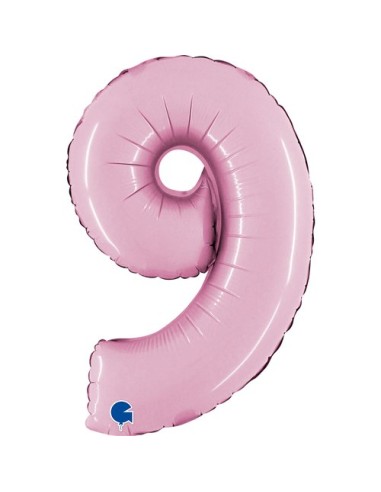 NUMERO MYLAR MEDIO ROSA 9 CM. 35 - L'Officina delle feste