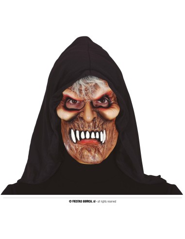 MASCHERA VAMPIRO IN PVC CON CAPPUCCIO - L'Officina delle feste