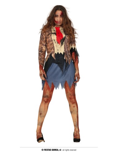 COSTUME DONNA ZOMBIE TG. L 42 -44 - L'Officina delle feste