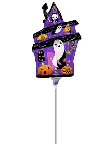 PALLONE MYLAR MINISHAPE HALLOOWEEN CASTELLO 22X36 - L'Officina