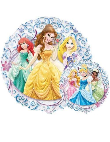 PALLONE 24" PRINCIPESSE DISNEY TRASPARENTE 45 CM - L'Officina