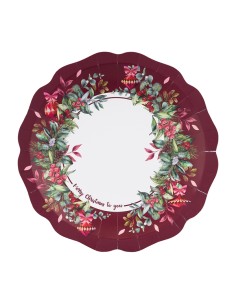 8 PIATTI CARTA FONDI CHERRY CHRISTMAS 24 - L'Officina delle