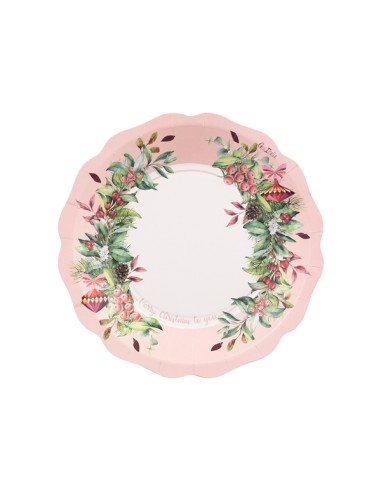 8 PIATTI CARTA PIANI CHERRY CHRISTMAS CM 21 - L'Officina delle