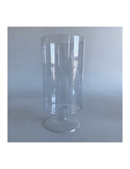 CONTENITORE PLASTICA CILINDRO TRASPARENTE DIAM 12,5X19,5 H. CM