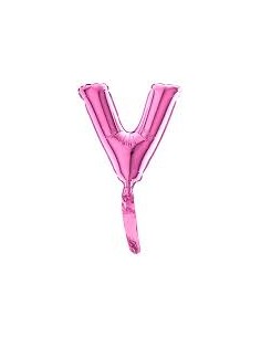 PALLONE LETTERA MINI "V" FUXIA CM.18 - L'Officina delle feste