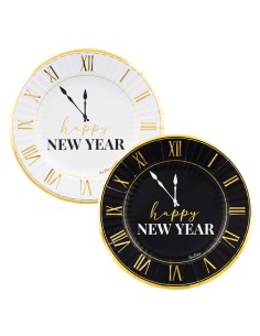 8 PIATTI CARTA PIANI CM 23 HAPPY NEW YEAR CLOCK 2 ASS. -