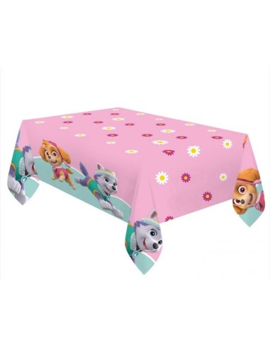 TOVAGLIA PLASTICA PAW PATROL PINK SKY & EVEREST 120X180CM -