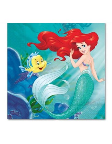 TOVAGLIOLO 33X33 PZ. 20 ARIEL MERMAID NEW - L'Officina delle