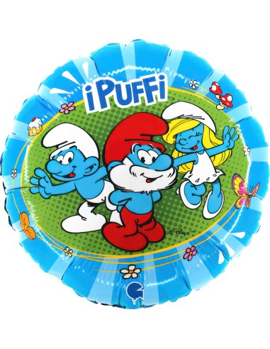 PALLONE MYLAR 18" PUFFI 45CM - L'Officina delle feste