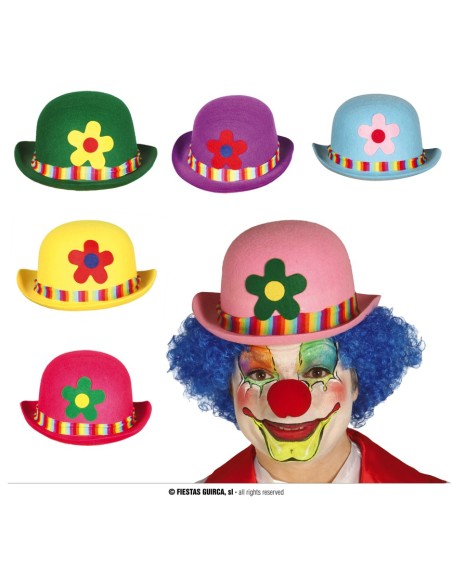 CAPPELLO BOMBETTA FELTRO PAGLIACCIO COLORI ASS. 1PZ -