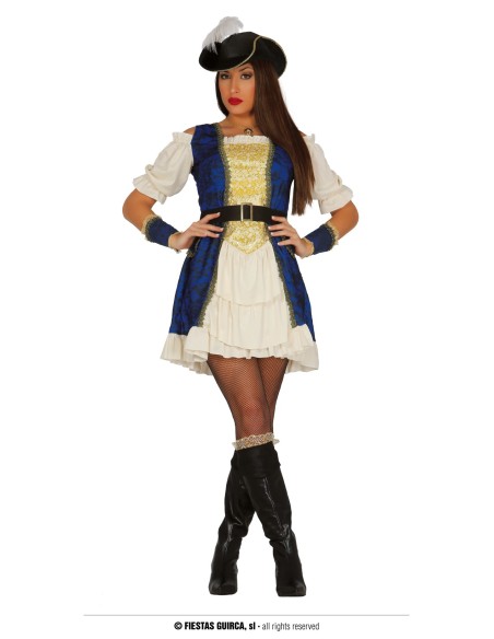 COSTUME DONNA PIRATA LUSSO TAGLIA S -40-42 - L'Officina delle