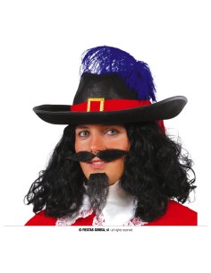 CAPPELLO MOSCHETTIERE IN FELTRO CON PIUMA - L'Officina delle