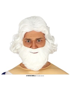 PARRUCCA BIANCA CON BARBA - L'Officina delle feste