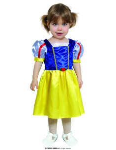 COSTUME BIMBA PRINCIPESSA DEL BOSCO BIANCANEVE 2 - 3 ANNI -
