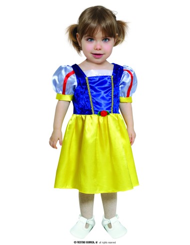 COSTUME BIMBA PRINCIPESSA DEL BOSCO BIANCANEVE 2 - 3 ANNI