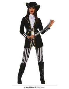 COSTUME DONNA PIRATA LUSSO TAGLIA M 40-42 - L'Officina delle
