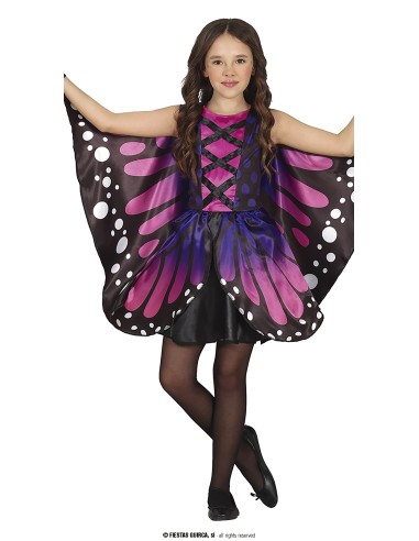 COSTUME BIMBA FARFALLA VIOLA TG. 7 - 9 ANNI