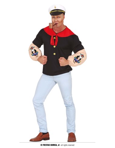 COSTUME BRACCIO DI FERRO TG. L 52-54 - L'Officina delle feste