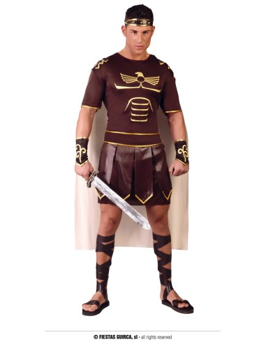 COSTUME GLADIATORE ROMANO UOMO TG. M 48-50 - L'Officina delle