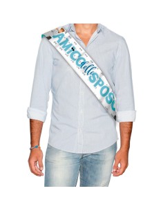FASCIA METALLIZZATA "AMICO DELLO SPOSOA" 168X10CM - L'Officina