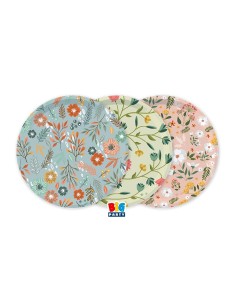 PIATTO CARTA MIX 23CM SPRING FLOWERS 6PZ - L'Officina delle