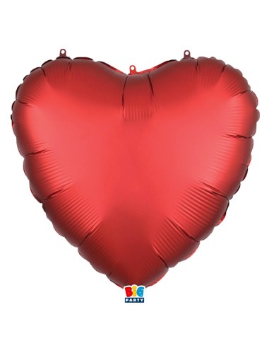 PALLONE CUORE MYLAR 60" MEGA ROSSO 150CM.