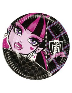 PIATTI MONSTER HIGH 18CM 8PZ - L'Officina delle feste