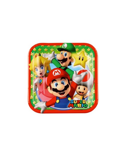 PIATTI SUPER MARIO CM. 18 PZ. 8