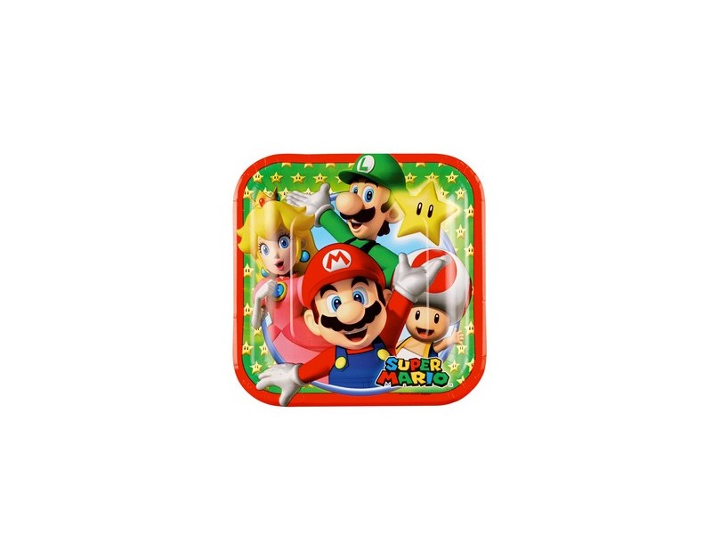 PIATTI SUPER MARIO CM. 18 PZ. 8 - Acquista online