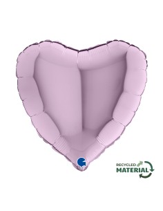 PALLONE CUORE MYLAR 18" LILLA 45CM 1PZ - L'Officina delle feste