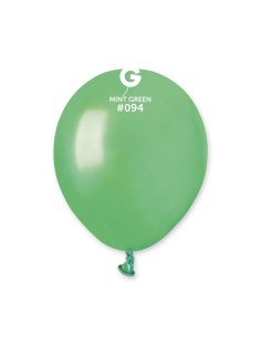 PALLONI LATTECE 5" PZ.100 MENTA PERLATO - L'Officina delle feste