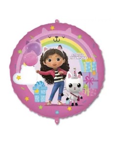 PALLONE MYLAR 18" GABBY'S LA CASA DELLE BAMBOLE 45CM 1PZ -