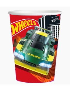BICCHIERE CARTA 200ML HOT WHEELS 8PZ - L'Officina delle feste