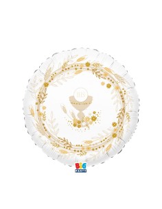 PALLONE MYLAR CM. 45 PRIMA COMUNIONE SPIGHE - L'Officina delle