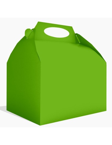 BOX PARTY FOOD PZ. 12 VERDE LIME 20X16X11CM - L'Officina delle