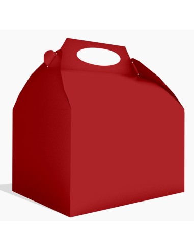 BOX PARTY FOOD PZ. 12 ROSSO 20X16X11CM - L'Officina delle feste