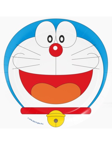 PIATTO CARTA 23 CM DORAEMON 8PZ - L'Officina delle feste