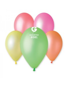 PALLONE LATTICE FLUO 12"/30CM ASSORTITI 50PZ - L'Officina delle