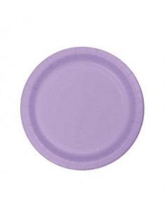24 PIATTI CARTA 18 CM LAVANDA - L'Officina delle feste