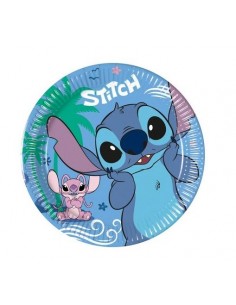 PIATTO CARTA 20CM STITCH NEXT GENERATION 8PZ - L'Officina delle