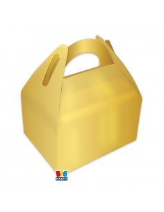 6 PARTY BOX ORO GOLD METAL 15X18X11 CM - L'Officina delle feste