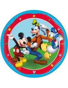 PIATTO 23CM 8 PZ TOPOLINO MICKEY ROCK THE HOUSE - L'Officina