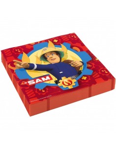 TOVAGLIOLI 33X33CM PZ. 20 FIREMAN SAM - L'Officina delle feste