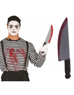 COLTELLO IN PLASTICA INSANGUINATO 37 CM - L'Officina delle feste