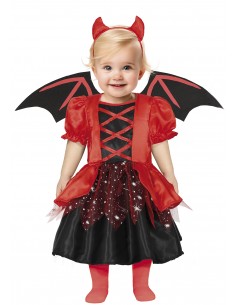 COSTUME DIAVOLETTA BABY 18-24 MESI - L'Officina delle feste